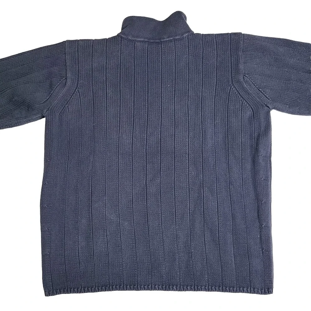 Polo Ralph Lauren Jeans Co Mens Navy Blue 1/4 Zip Sweater‎ Size XXL